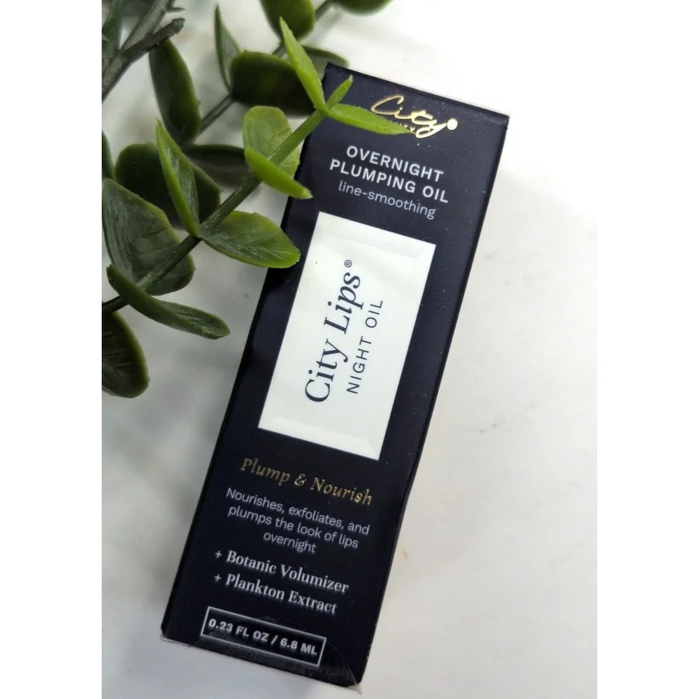 SEALED🥰City Beauty City Lips Night Oil Plump & Nourish Botanic Volumizer 2.3oz